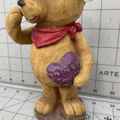 #98 Winnie The Pooh Wood Carving