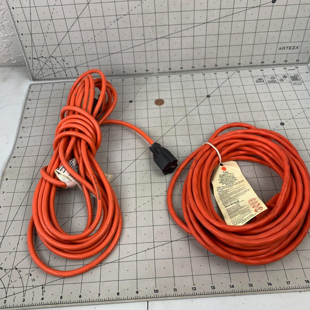 131 Two Orange Extension Cords