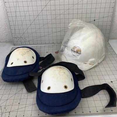 #137 Knee Pads and Construction Helmet