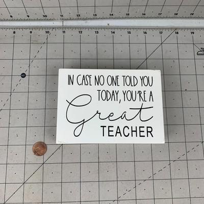 #156 Great Teacher Plaque