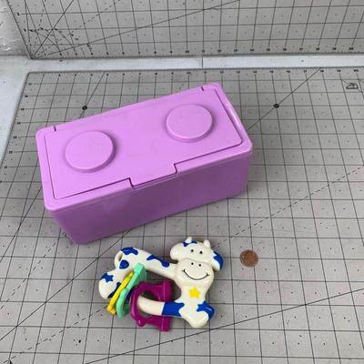 #166 Lego Case and Baby Toy