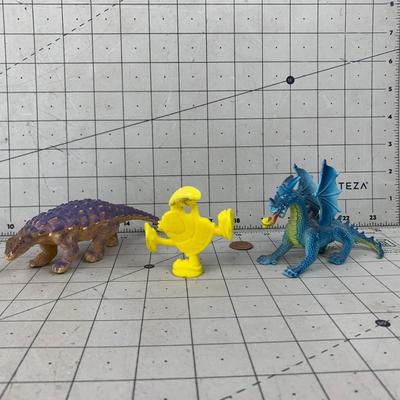 #231 Dinosaurs and Cartwheel Toy