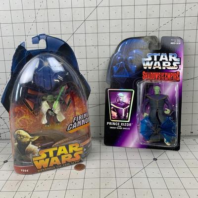 #248 Star Wars Yoda and Prince Xizor Figures