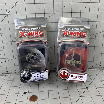 #249 Star Wars TIE Advanced and X Wing Mini Figures