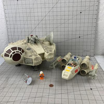 #272 Star Wars Playskool Millennium Falcon and X-Wing Starfighter