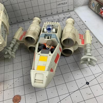 #272 Star Wars Playskool Millennium Falcon and X-Wing Starfighter