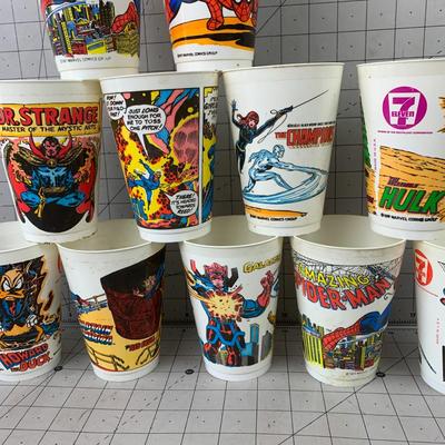 #311 Vintage 7-11 Collectible Cups- Superheros