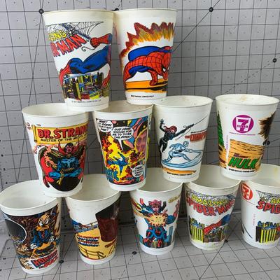 #311 Vintage 7-11 Collectible Cups- Superheros