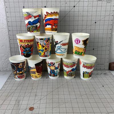 #311 Vintage 7-11 Collectible Cups- Superheros