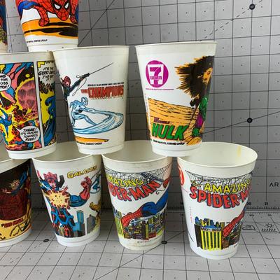 #311 Vintage 7-11 Collectible Cups- Superheros