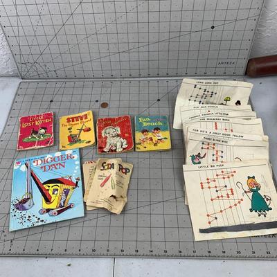 #313 Vintage Childrens Books and Activity Pages