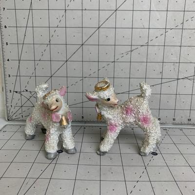 #338 Gold & Pink Sheep