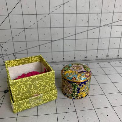 #346 Small Floral Trinket Box