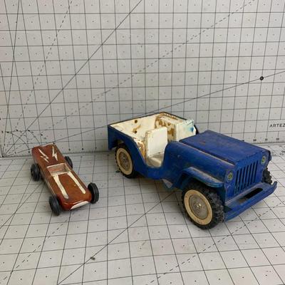 #348 Toy Car and Jeep