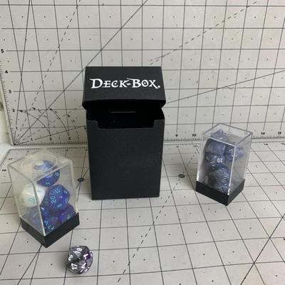 #350 Deck Box and Two Sets of Die