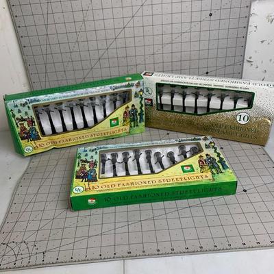 #351 3 Boxes of Old Fashioned Streetlights
