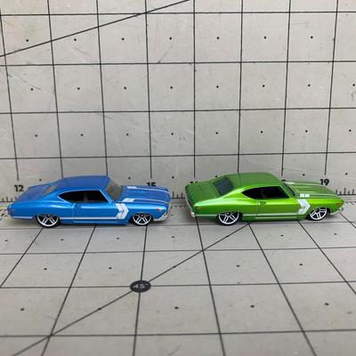 #359 Blue & Green '69 Chevell SS 369 Hot Wheels: HW5