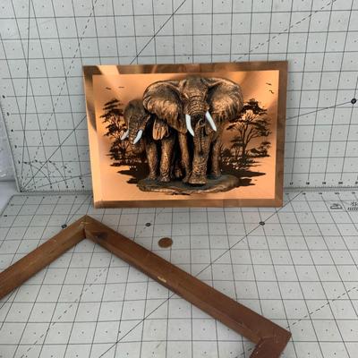 #375 Pure Copper Hand Crafted Elephant Piece