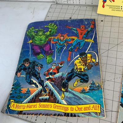 #393 Hulk Comic Book, Batman Color by Number and Marvel Activity Book