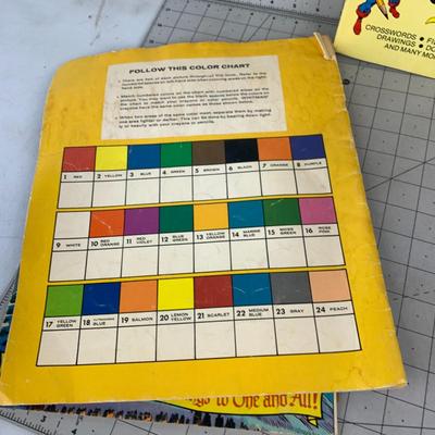 #393 Hulk Comic Book, Batman Color by Number and Marvel Activity Book