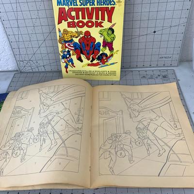 #393 Hulk Comic Book, Batman Color by Number and Marvel Activity Book