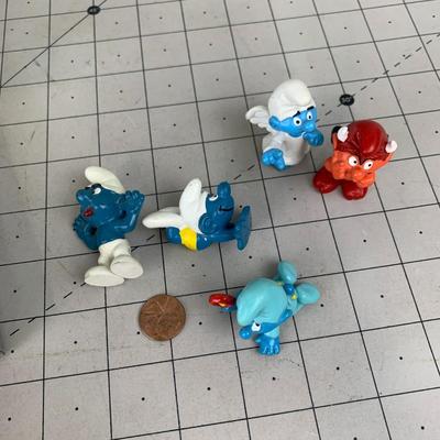 #394 Vintage Smurf Figures