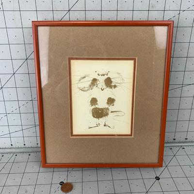 #421 Framed Mouse by Jo Myers