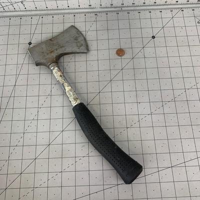 #423 Vintage Drop Forged Hatchet Hand Axe With Rubber Handle