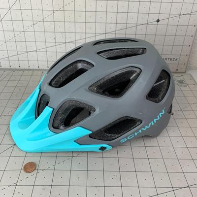 #431 Schwinn Blue and Gray Helmet