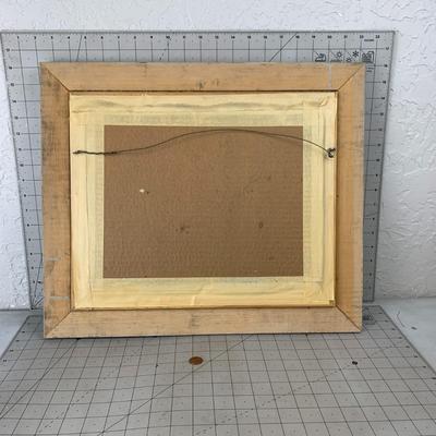 #445 Rain + Rainbow Framed Needlepoint