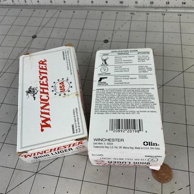 #450 Two Boxes of Winchester Centerfire Cartidges Ammo