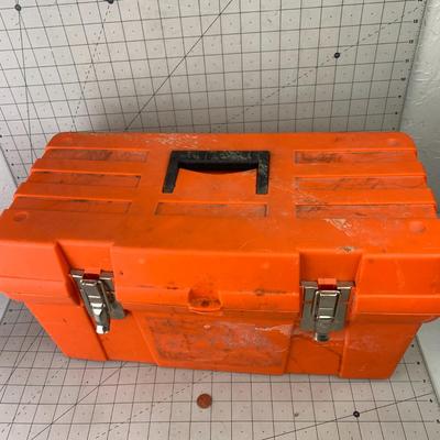 #458 Orange Tool Box