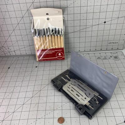 #460 Carving Tools and Stencils
