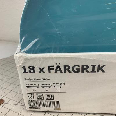#464 Blue Ikea Plateware