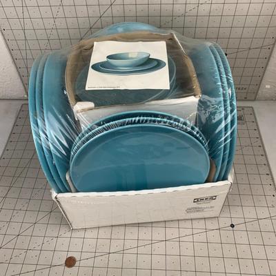 #464 Blue Ikea Plateware