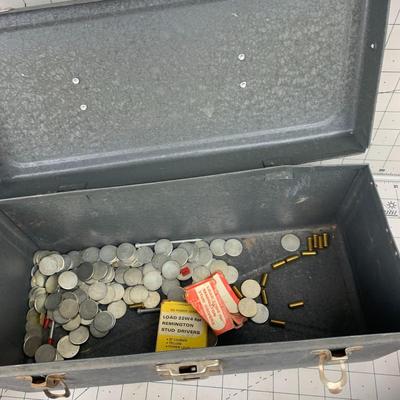 #466 Ramset Fasteners and Powder Charger Gun, Tool Box and Misc.