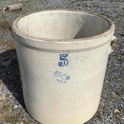 251 Antique Crock 5Gallon Nautical Stamp