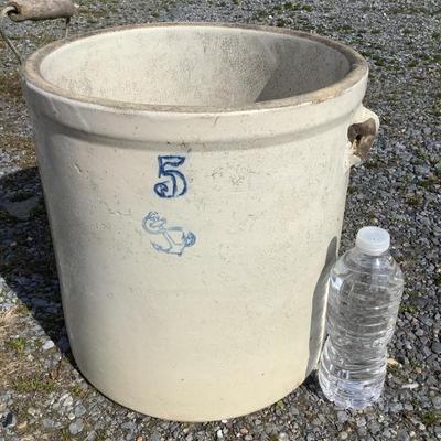 251 Antique Crock 5Gallon Nautical Stamp