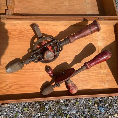 253 Antique Hand Drills Lot