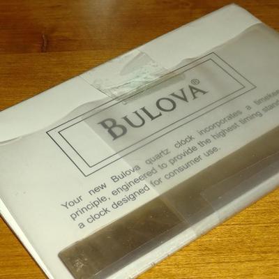 Bulova Mantle Clock Battery Operated with Box Working Condition