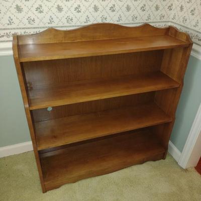 Solid Wood Multi-Shelf Bookcase