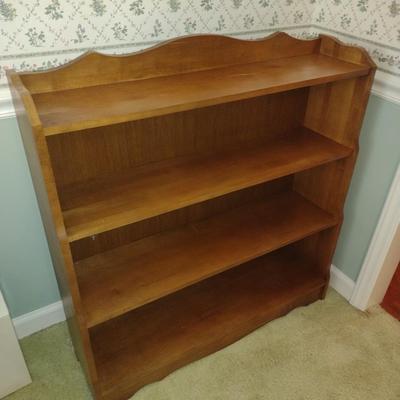 Solid Wood Multi-Shelf Bookcase