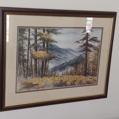 Large Framed Art Limited Edition Numbered Print by Larry Burton 217/800
