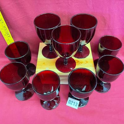 Royal Ruby red monarch goblets