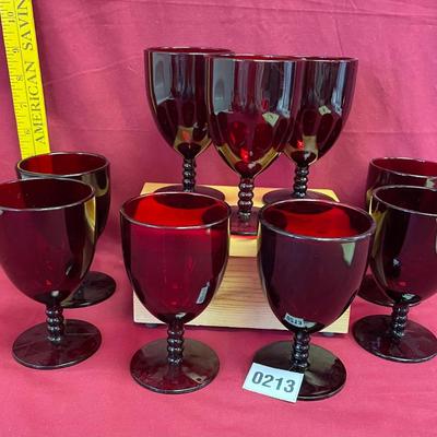 Royal Ruby red monarch goblets