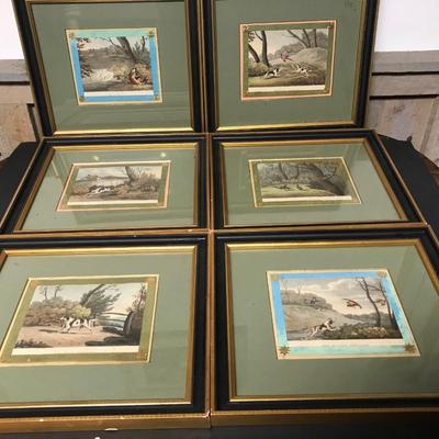 ENGLISH HAND COLORED ENGRAVINGS