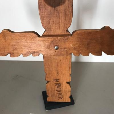 SIGNED TOTEM POLE