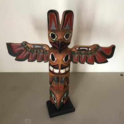 SIGNED TOTEM POLE
