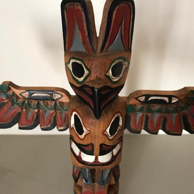 SIGNED TOTEM POLE