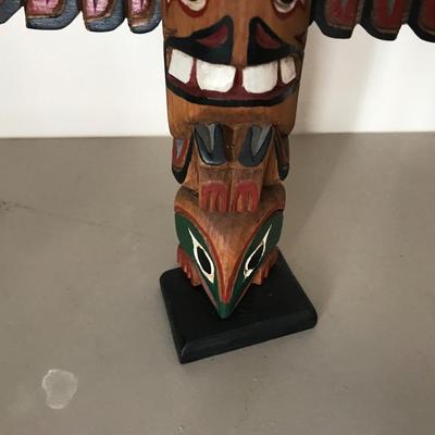 SIGNED TOTEM POLE
